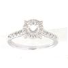 Image 1 : Genuine 14K White Gold 0.45CTW Diamond Semi Mount Ring - REF-53Y4Z