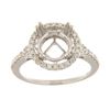 Image 1 : Genuine 14K White Gold 0.49CTW Diamond Semi Mount Ring - REF-71F2N