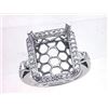 Image 1 : Genuine 14K White Gold 0.7CTW Diamond Semi Mount Ring - REF-88M8F