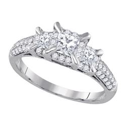1.0CT Diamond Bridal 14KT Ring White Gold