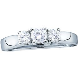 0.25CT Diamond 3-Stone 14KT Ring White Gold