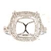 Image 1 : Genuine 14K White Gold 0.41CTW Diamond Semi Mount Ring - REF-72Y2Z