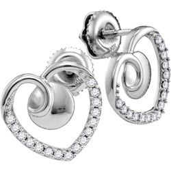0.25CT Diamond Anniversary 10KT Earrings White Gold