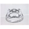 Image 1 : Genuine 14K White Gold 0.29CTW Diamond Semi Mount Ring - REF-63G6M