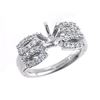 Image 1 : Genuine 14K White Gold 0.53CTW Diamond Semi Mount Ring - REF-103A4X