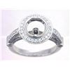 Image 1 : Genuine 18K White Gold 1.02CTW Diamond Semi Mount Ring - REF-156T2K
