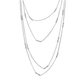 Genuine 1.23 TCW 14K White Gold Ladies Necklace - REF-127R6H