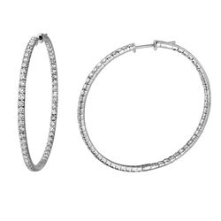 Genuine 4.28 TCW 14K White Gold Ladies Earring - REF-344M3F