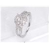 Image 1 : Genuine 14K White Gold 0.54CTW Diamond Semi Mount Ring - REF-63A2X