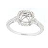 Image 1 : Genuine 14K White Gold 0.41CTW Diamond Semi Mount Ring - REF-48W2G
