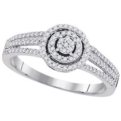 0.33CT Diamond Micro-Pave 10KT Ring White Gold