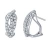 Image 1 : Genuine 0.43 TCW 18K White Gold Ladies Earring - REF-77R8H