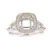 Image 1 : Genuine 14K White Gold 0.26CTW Diamond Semi Mount Ring - REF-57A7X