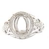 Image 1 : Genuine 14K White Gold 0.28CTW Diamond Semi Mount Ring - REF-70K3R