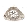 Image 1 : Genuine 14K White Gold 0.18CTW Diamond Semi Mount Ring - REF-58T3K