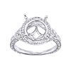 Image 1 : Genuine 14K White Gold 0.29CTW Diamond Semi Mount Ring - REF-57G4M