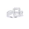 Image 1 : Genuine 14K White Gold 0.53CTW Diamond Semi Mount Ring - REF-68T9K