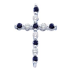0.12CT Diamond Cross 10KT Pendant White Gold