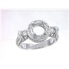 Image 1 : Genuine 14K White Gold 1.15CTW Diamond Semi Mount Ring - REF-121A2X