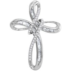 0.25CT Diamond Anniversary 10KT Pendant White Gold
