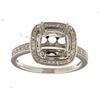 Image 1 : Genuine 14K White Gold 0.26CTW Diamond Semi Mount Ring - REF-56M2F