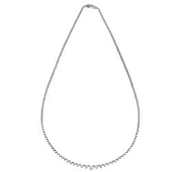 Genuine 0.97 TCW 18K White Gold Ladies Necklace - REF-152F6N