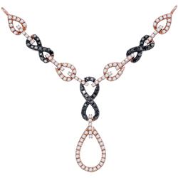 0.75CT Diamond Anniversary 10KT Necklace Rose Gold