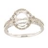 Image 1 : Genuine 14K White Gold 0.29CTW Diamond Semi Mount Ring - REF-48M3F