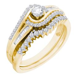 0.50CT Diamond Bridal 10KT Ring Yellow Gold
