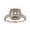 Image 1 : Genuine 14K White Gold 0.24CTW Diamond Semi Mount Ring - REF-55N3A