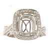 Image 1 : Genuine 14K White Gold 1.03CTW Diamond Semi Mount Ring - REF-135F2N