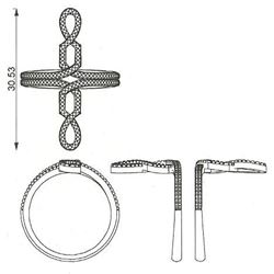 Genuine 14K Rose Gold 0.18CTW Diamond Fashion Ring - REF-38Y2Z