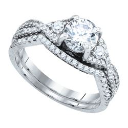 1.35CT Diamond Bridal 14KT Ring White Gold