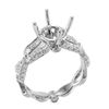 Image 1 : Genuine 14K White Gold 0.8CTW Diamond Semi Mount Ring - REF-81F5N