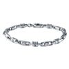 Image 1 : Genuine 1.08 TCW 14K White Gold Gents Bracelet - REF-354K2R