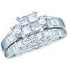 Image 1 : 0.50CT Diamond Bridal 10KT Ring White Gold