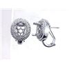 Image 1 : Genuine 14K White Gold 0.5CTW Diamond Semi-Mount Earrings - REF-135G3M