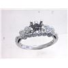 Image 1 : Genuine 18K White Gold 0.3CTW Diamond Semi Mount Ring - REF-69N2A