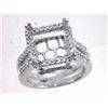 Image 1 : Genuine 14K White Gold 0.71CTW Diamond Semi Mount Ring - REF-92X2Y