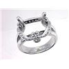 Image 1 : Genuine 14K White Gold 0.53CTW Diamond Semi Mount Ring - REF-81Z4T