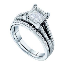 0.50CT Diamond Invisible 14KT Ring White Gold