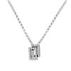 Image 1 : Genuine 0.13 TCW 14K White Gold Ladies Necklace - REF-15T6K