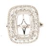Image 1 : Genuine 14K White Gold 1.17CTW Diamond Semi Mount Ring - REF-141X2Y