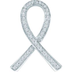 0.10CT Diamond Micro-Pave 10KT Pendant White Gold
