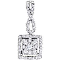 0.50CT Diamond Anniversary 10KT Pendant White Gold