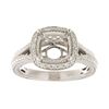 Image 1 : Genuine 14K White Gold 0.24CTW Diamond Semi Mount Ring - REF-59F2N