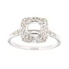 Image 1 : Genuine 14K White Gold 0.25CTW Diamond Semi Mount Ring - REF-43Y3Z