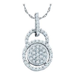 0.20CT Diamond Anniversary 10KT Pendant White Gold