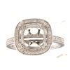 Image 1 : Genuine 14K White Gold 0.27CTW Diamond Semi Mount Ring - REF-60X4Y