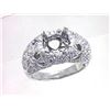 Image 1 : Genuine 18K White Gold 1CTW Diamond Semi Mount Ring - REF-173K2R